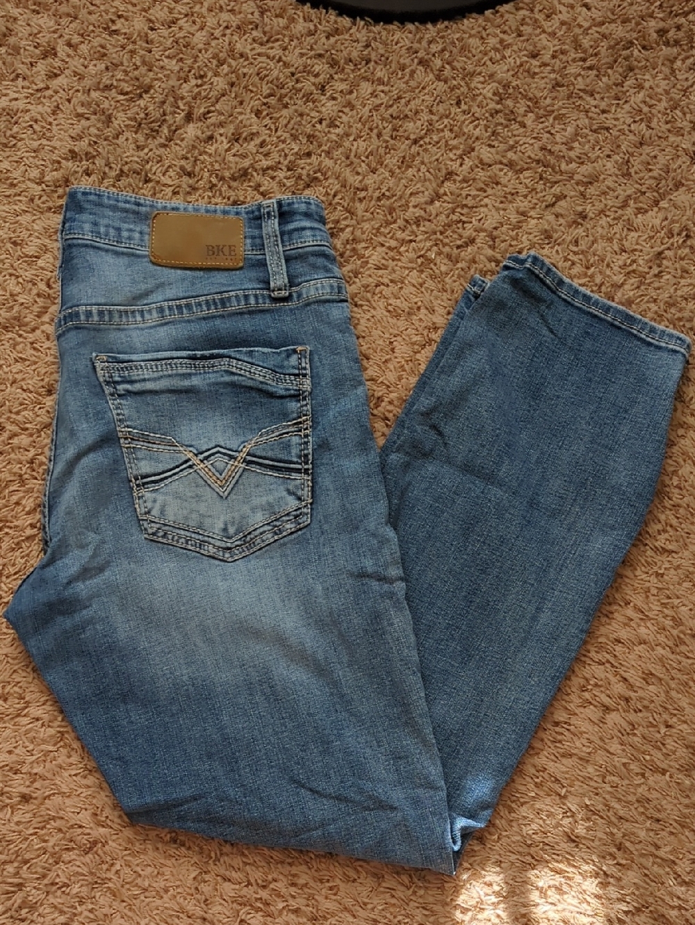 BKE Men’s Jake Straight-Leg Denim Jeans 34 X 30